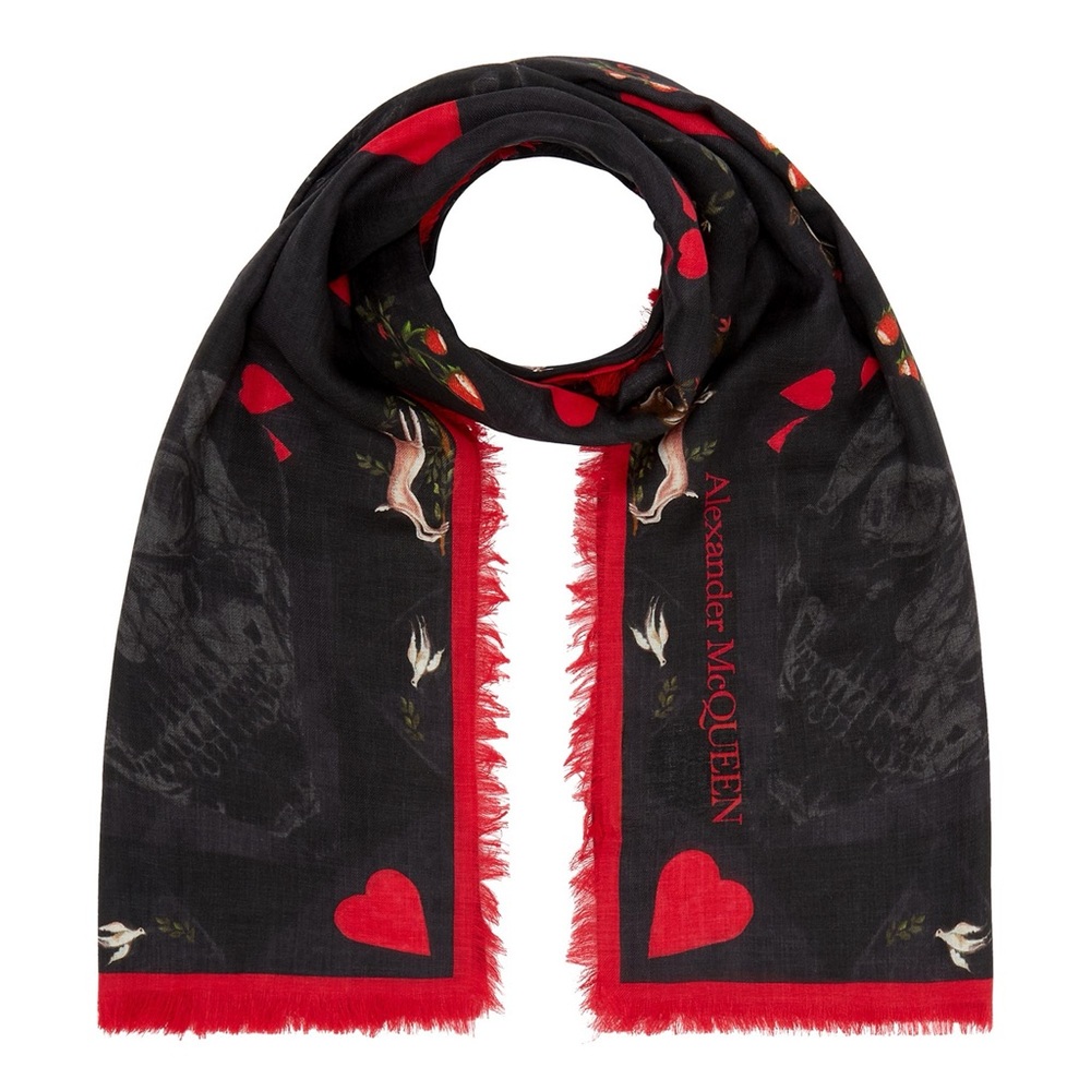 🆕 Alexander McQueen Love Note Shawl 138x138